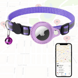My Tag Tracker Purple Airtag Cat Collar
