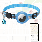 Genuine Airtag Cat Collar - Blue for Ultimate Pet Safety