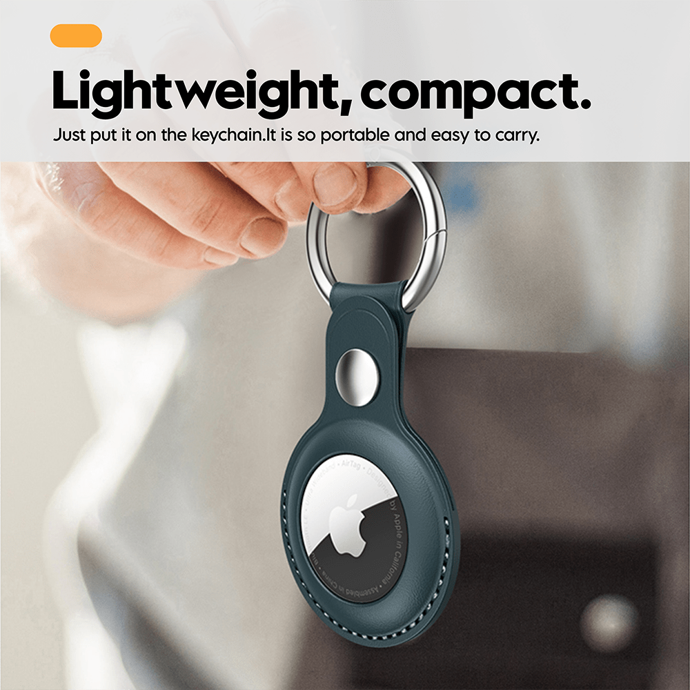 My Tag Tracker Leather Keychain Case for AirTag