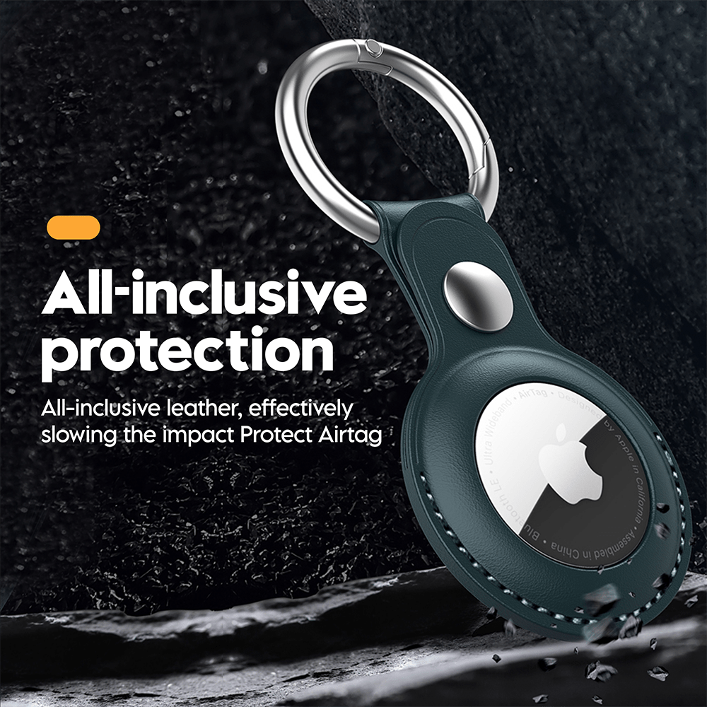 My Tag Tracker Leather Keychain Case for AirTag