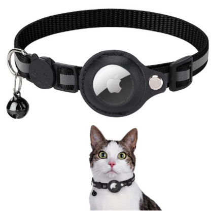 My Tag Tracker Airtag Cat Collar - Black