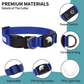 My Tag Tracker LED Pet Collar Light - Blue with AirTag Integration