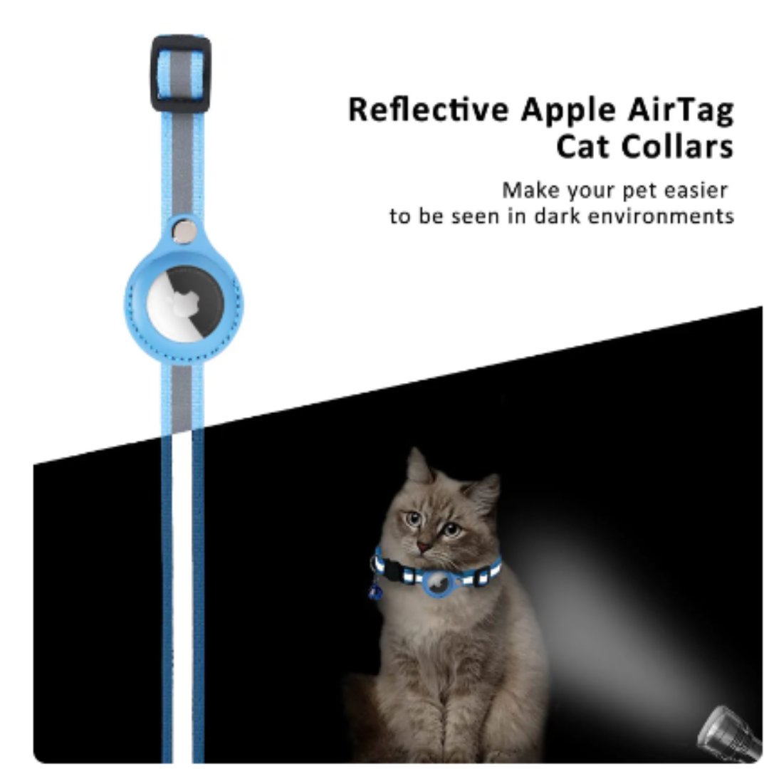 My Tag Tracker Airtag Cat Collar - Black