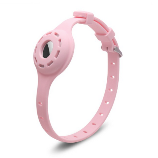 My Tag Tracker Silicone Anti-Lost Cat Collar with Airtag Pocket - Pink