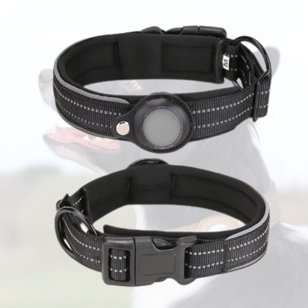 My Tag Tracker Anti-Lost Airtag Pet Collar - Black