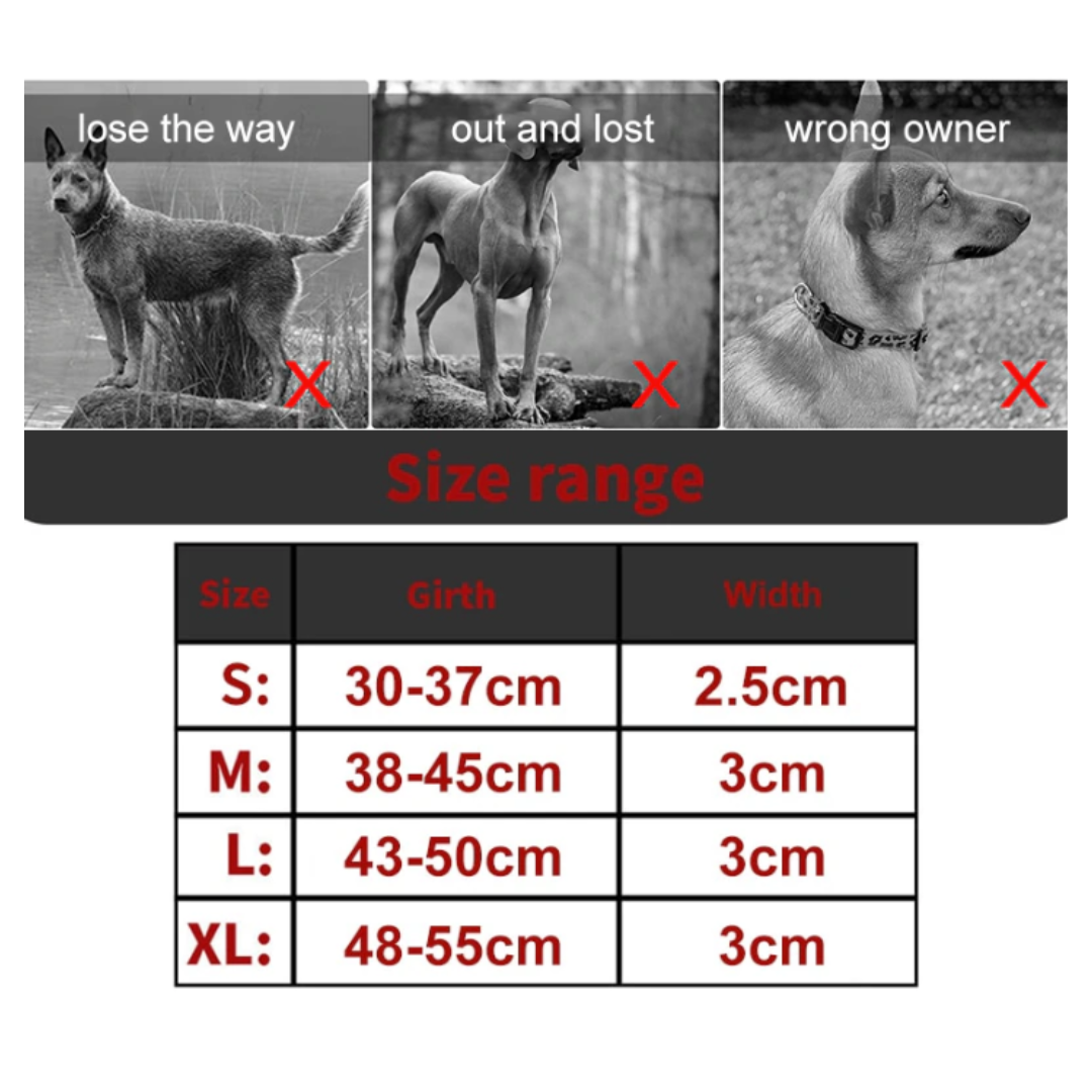 My Tag Tracker Red Anti-Lost AirTag Pet Collar
