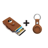 RFID Anti-Theft Credit Card Holder + Saddle Leather Key Chain