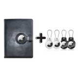 My Tag Tracker AirTag Passport Holder + Steel Wire Travel Keychain – 360° Protective Case