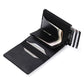 Pop-Up Credit Card Holder + Leather Keychain Case for AirTag