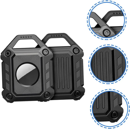 Waterproof Airtag Keychain Holder Case,Full Cover TPU Protector Apple Air Tag Tracker Key Ring for Keys, Luggage, Dog Cat Collar