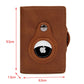 RFID Anti-Theft Credit Card Holder + Saddle Leather Key Chain