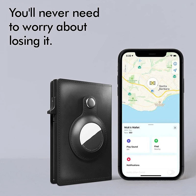 Luxury Genuine Leather Wallet | Cowhide RFID Blocking Credit Card Holder