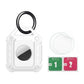 Waterproof Airtag Keychain Holder Case,Full Cover TPU Protector Apple Air Tag Tracker Key Ring for Keys, Luggage, Dog Cat Collar
