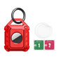 Waterproof Airtag Keychain Holder Case,Full Cover TPU Protector Apple Air Tag Tracker Key Ring for Keys, Luggage, Dog Cat Collar